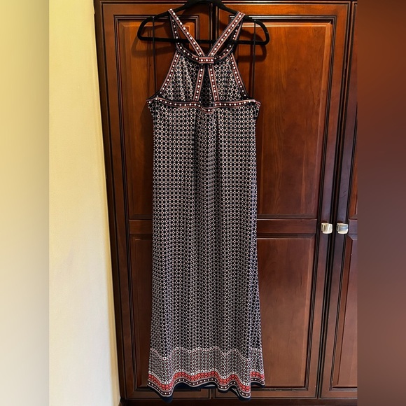NWOT Max Studios Racer Back Medallion Maxi Dress - XL - Picture 4 of 8